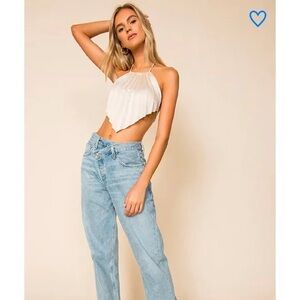 Superstore Ivy Halter Top in Champagne NWT